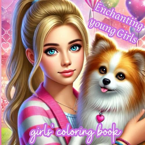 Enchanting young Girls - girls' coloring book (Wonderful Girls Coloring Book Series:, Band 3) von Independently published