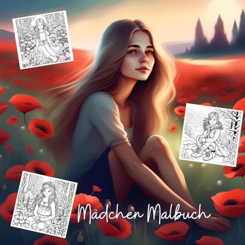 Mädchen Malbuch - traumhaft schöne Motive für Kreative Künstler Mädchen Malbuch - traumhaft schöne Motive für Kreative Künstler