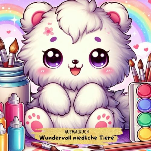 Wundervoll niedliche Kawaii Tiere - ein abwechslungsreiches Malbuch mit niedlichen Kuscheltieren auf 75 Seiten Malspaß Wundervoll niedliche Kawaii Tiere - ein abwechslungsreiches Malbuch mit niedlichen Kuscheltieren auf 75 Seiten Malspaß