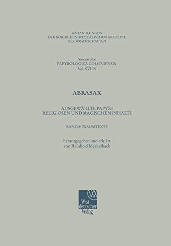 Traumtexte (Abhandlungen der Nordrhein-Westfälischen Akademie der Wissenschaften) von VS Verlag für Sozialwissenschaften