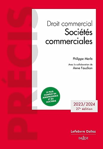 Sociétés commerciales 2023/2024 27ed