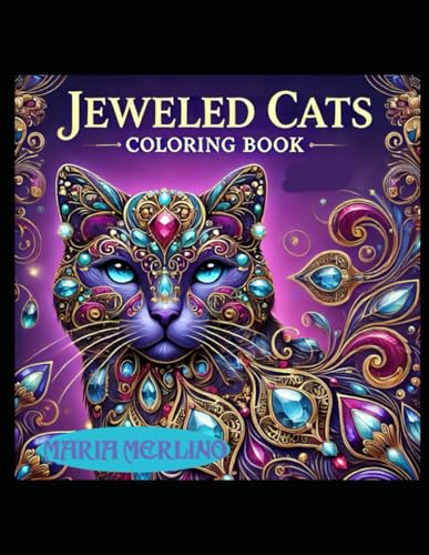 Jeweled Cats Coloring Book Jeweled Cats Coloring Book