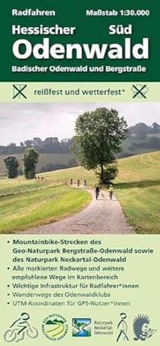 Radfahren, Hessischer Odenwald Süd / Badischer Odenwald und Bergstraße 1:30000: Maßstab 1:30.000; reißfest und wetterfest; Mountainbike-Strecken der ... Odenwaldklubs; UTM-Koordinaten für GPS-Nutzer von MeKi Landkarten GmbH