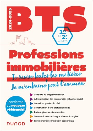 BTS Professions immobilières - Réforme Nouveau programme - 2024-2025: 1re et 2e années von DUNOD