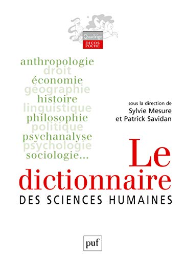 Le dictionnaire des sciences humaines von PUF
