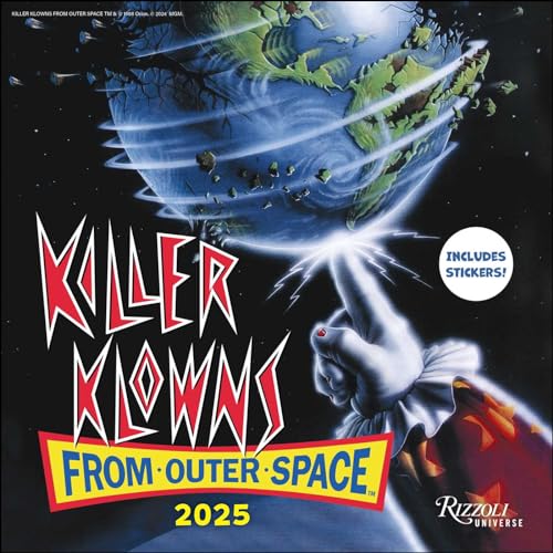 Killer Klowns from Outer Space 2025 Wall Calendar von Rizzoli Universe