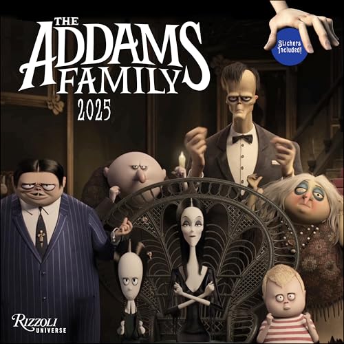 The Addams Family 2025 Wall Calendar: Original Universe-Kalender [Mehrsprachig] [Kalender] (Wall-Kalender)