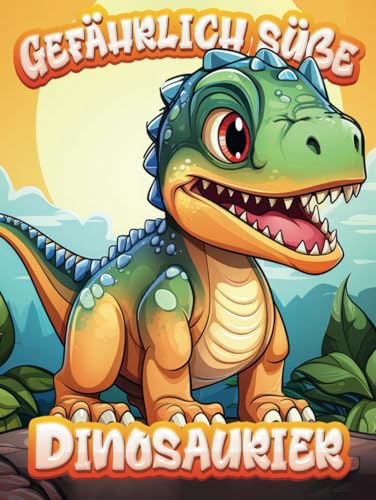 Gefährlich süße Dinosaurier: Das Malbuch für die Familie | Für mehr Qualitätszeit und die familiäre Bindung | Mit 55 Dino Motiven zum Ausmalen