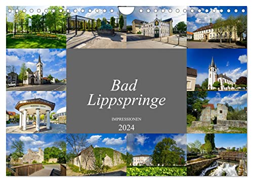 Bad Lippspringe Impressionen (Wandkalender 2024 DIN A4 quer), CALVENDO Monatskalender