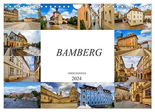 Bamberg Impressionen (Wandkalender 2024 DIN A4 quer), CALVENDO Monatskalender