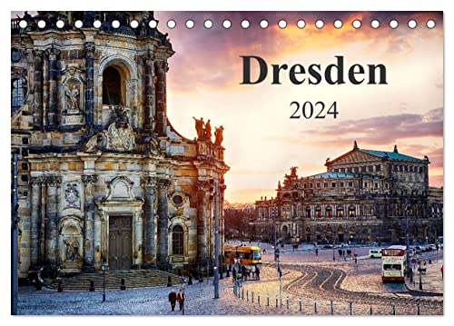 Dresden 2024 / Geburtstagskalender (Tischkalender 2024 DIN A5 quer), CALVENDO Monatskalender von CALVENDO
