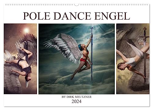Pole Dance Engel (Wandkalender 2024 DIN A2 quer), CALVENDO Monatskalender