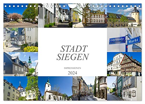 Stadt Siegen Impressionen (Wandkalender 2024 DIN A4 quer), CALVENDO Monatskalender