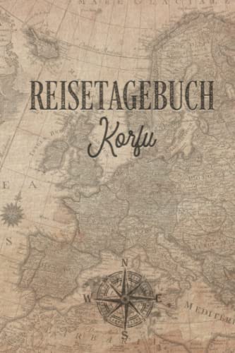 Reisetagebuch Korfu: Urlaubstagebuch,Reise,Urlaubsreise Logbuch für 40 Reisetage für Reiseerinnerungen und Sehenswürdigkeiten,Rundreise mit Packliste, ... Geschenk Notizbuch, Abschiedsgeschenk