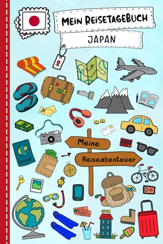 Reisetagebuch für Kinder Japan: Japan Urlaubstagebuch zum Ausfüllen,Eintragen,Malen,Einkleben für Ferien & Urlaub A5, Aktivitätsbuch & Tagebuch ... Ost Asien Kinder Buch für Reise & unterwegs