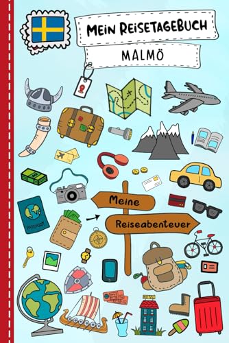 Reisetagebuch für Kinder Malmö: Schweden Urlaubstagebuch zum Ausfüllen,Eintragen,Malen,Einkleben für Ferien & Urlaub A5, Aktivitätsbuch & Tagebuch ... Kinder Buch für Reise & unterwegs