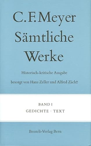 Gedichte: Text (Sämtliche Werke. Historisch-kritische Ausgabe)