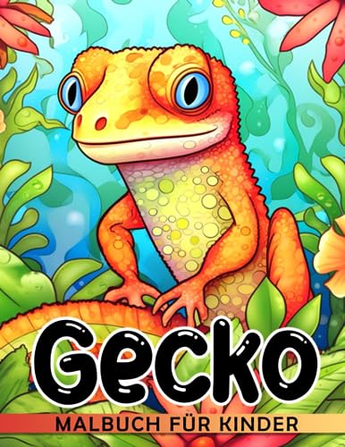 Gecko für Kinder: Bleib ruhig und male im Gecko-, Chamäleon-, Leguan- und Eidechsen-Design-Malbuch aus. Perfekt für Kinder, Jungen und als Scherz- oder Wichtelgeschenk.