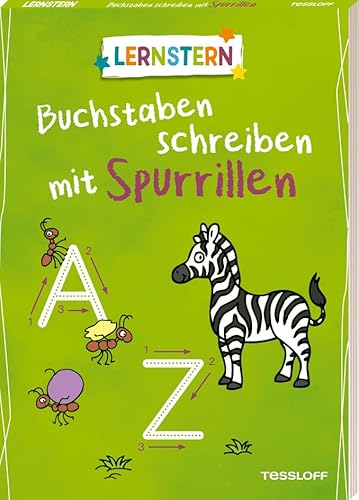 LERNSTERN. Buchstaben schreiben mit Spurrillen: Gezielte Stiftführung üben durch vorgeprägte Linien LERNSTERN. Buchstaben schreiben mit Spurrillen: Gezielte Stiftführung üben durch vorgeprägte Linien von Tessloff
