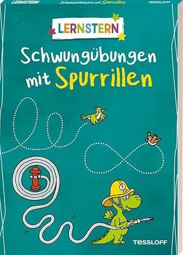 LERNSTERN. Schwungübungen mit Spurrillen: Gezielte Stiftführung üben mit bunten Aufgaben und vorgeprägten Linien von Tessloff