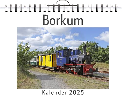 Borkum - (Wandkalender 2025, Kalender DIN A4 quer, Monatskalender im Querformat mit Kalendarium, das perfekte Geschenk) von FlipFlop