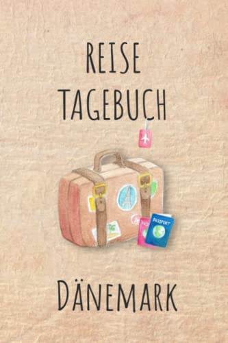 Reisetagebuch Dänemark: Dänemark Dänemark Urlaubstagebuch, Reise,Urlaubsreise Logbuch für 40 Reisetage für Reiseerinnerungen und ... Geschenk Notizbuch, Abschiedsgeschenk