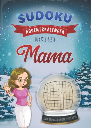 Sudoku Adventskalender für Mama: Weihnachtlicher Advents Kalender mit Rätsel Sudokus für jeden Adventstag drei große Sudoku Puzzle mit drei ... Rätselblock & Rätselheft inkl. Lösunge Sudoku Adventskalender für Mama: Weihnachtlicher Advents Kalender mit Rätsel Sudokus für jeden Adventstag drei große Sudoku Puzzle mit drei ... Rätselblock & Rätselheft inkl. Lösunge