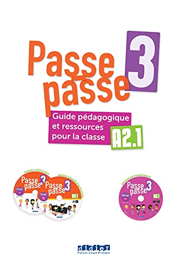 Guide pedagogique 3 + CD mp3 (2) + DVD: DID.PASSE-PASSE