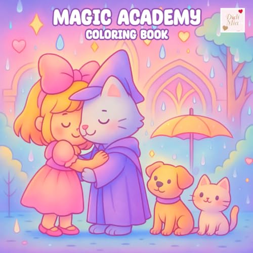 Magic Academy Coloring Book: Explore an Enchanted School of Tiny Wizards von Independently published