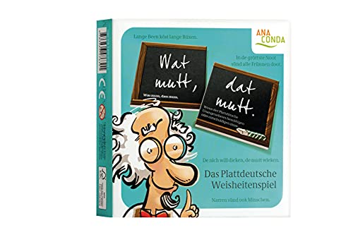 Wat mutt, dat mutt. Das Plattdeutsche Weisheiten-Spiel: Was muss, das muss. Das Plattdeutsche Weisheitenspiel von ANACONDA