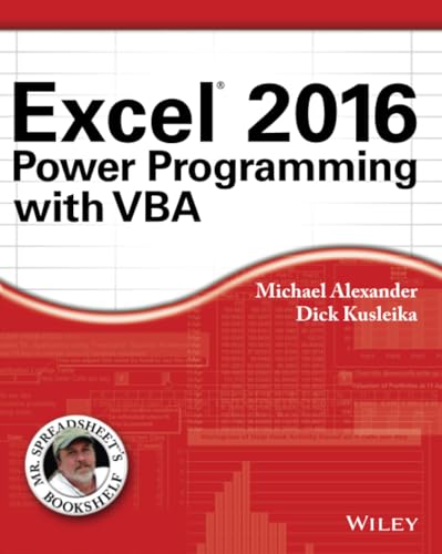 Excel 2016 Power Programming with VBA (Mr. Spreadsheet's Bookshelf) von Wiley