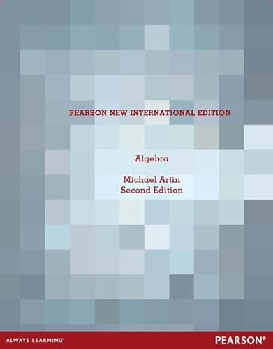 Algebra: Pearson New International Edition von Pearson