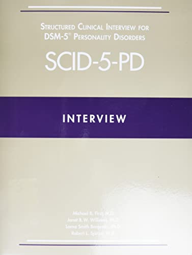 Structured Clinical Interview for DSM-5 Personality Disorders SCID-5-PD + Structures Clinical Interview for DSM-5 Screening Personality Questionnaire SCID-5-SPQ