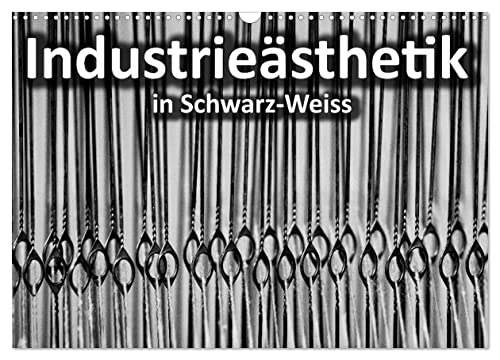 Industrieästhetik in Schwarz-Weiss (Wandkalender 2025 DIN A3 quer), CALVENDO Monatskalender von CALVENDO