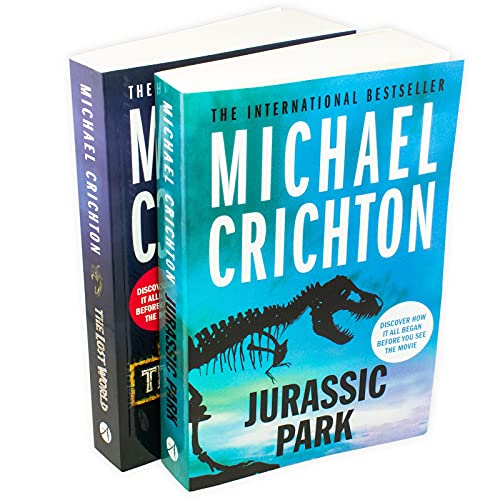 Michael Crichton Collection 2 Books Set (The Lost World, Jurassic Park)