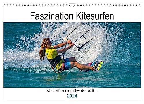 Faszination Kitesurfen (Wandkalender 2024 DIN A3 quer), CALVENDO Monatskalender von CALVENDO