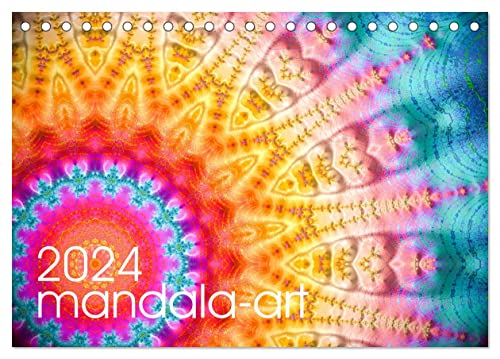 mandala-art (Tischkalender 2024 DIN A5 quer), CALVENDO Monatskalender