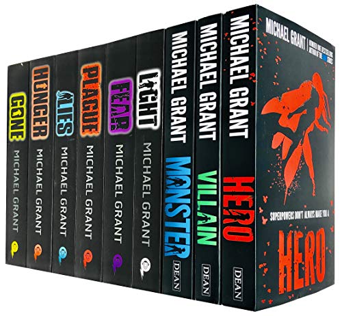 Michael Grant 9 Books Collection Set (Gone Series-Light, Gone, Hunger, Lies, Plague, Fear & Monster Series-Hero, Villain, Monster)