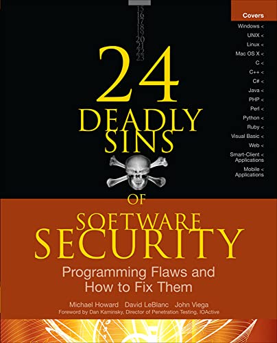 24 Deadly Sins of Software Security: Programming Flaws and How to Fix Them von McGraw-Hill Education