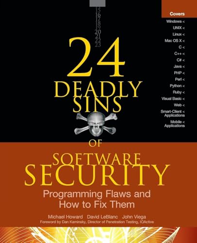 24 Deadly Sins of Software Security: Programming Flaws and How to Fix Them: Programming Flaws and How to Fix Them von McGraw-Hill Education