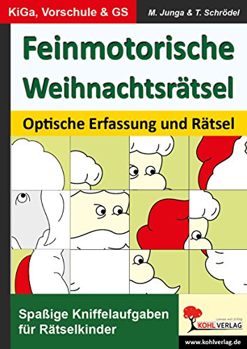 Feinmotorische Weihnachtsrätsel: Schwungübungen, beidseitiges Zeichnen & optische Erfassung