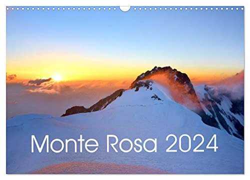 Monte Rosa (Wandkalender 2024 DIN A3 quer), CALVENDO Monatskalender von CALVENDO
