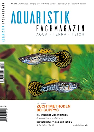 Aquaristik-Fachmagazin, Ausgabe Nr. 290 (April/Mai 2023), Titelthema: Zuchtmethoden bei Guppys und viele weitere Artikel auf rund 100 Seiten