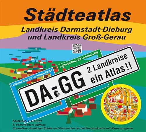 Städteatlas Landkreis Darmstadt-Dieburg und Landkreis Groß-Gerau: DA-GG. 2 Landkreise ein Atlas. 1:13000 von MeKi Landkarten GmbH