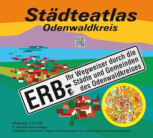 Städteatlas Odenwaldkreis: ERB - Mit allen Städten und Gemeinden des Odenwaldkreises. Massstab 1:13000