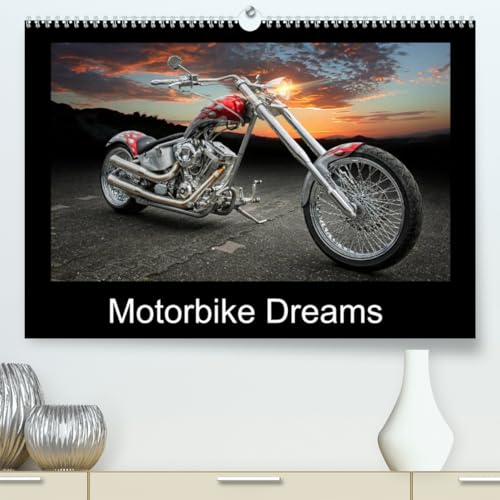 Motorbike Dreams (hochwertiger Premium Wandkalender 2024 DIN A2 quer), Kunstdruck in Hochglanz