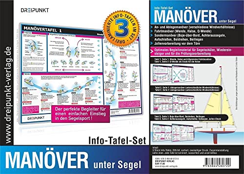 Info-Tafel-Set Manöver unter Segel: Der perfekte Begleiter für einen einfachen Einstieg in den Segelsport! von Dreipunkt Verlag