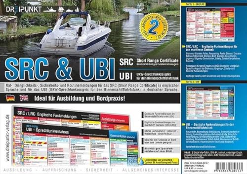 Info-Tafel-Set SRC & UBI: SRC & UBI. Tafel-Set bestehend aus 2 Info-Tafeln. UBI Sprechfunkverfahren (deutsch) und SRC Funksprüche (englisch) von Dreipunkt Verlag