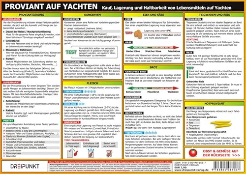 Proviant auf Yachten: Kauf, Lagerung und Haltbarkeit von Lebensmitteln auf Yachten