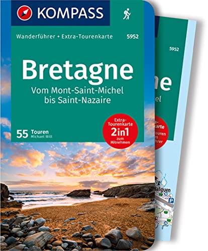 KOMPASS Wanderführer Bretagne, vom Mont-Saint-Michel bis Saint-Nazaire, 55 Touren: mit Extra-Tourenkarte, GPX-Daten zum Download KOMPASS Wanderführer Bretagne, vom Mont-Saint-Michel bis Saint-Nazaire, 55 Touren: mit Extra-Tourenkarte, GPX-Daten zum Download